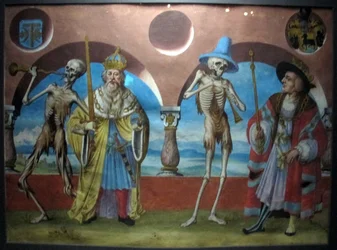 kopia utraconego makabrycznego tańca m.manuela z cmentarza dominikanów w bernie (1512-20)